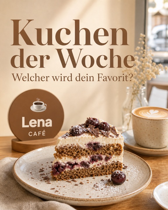 Hausgemachter Kuchen der Woche – Instagram-Beitrag Café