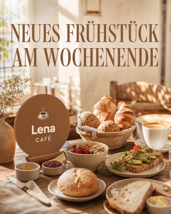 Neues Frühstück am Wochenende – Instagram-Beitrag Café