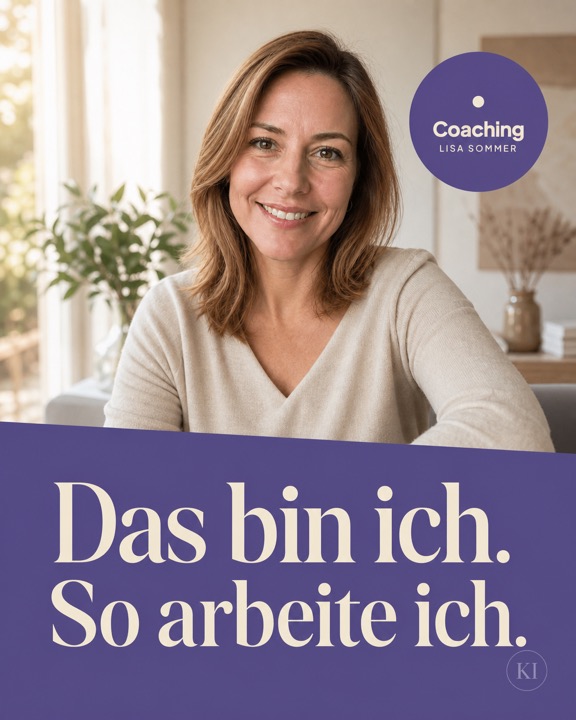 Coach stellt sich vor: Das bin ich – Instagram-Beitrag Coaching