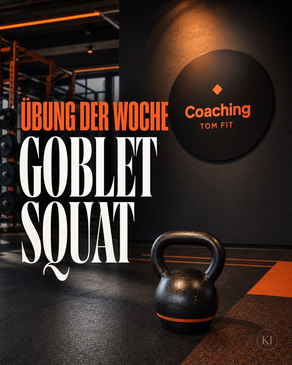 Übung der Woche: Goblet Squat – Instagram-Beitrag Fitness