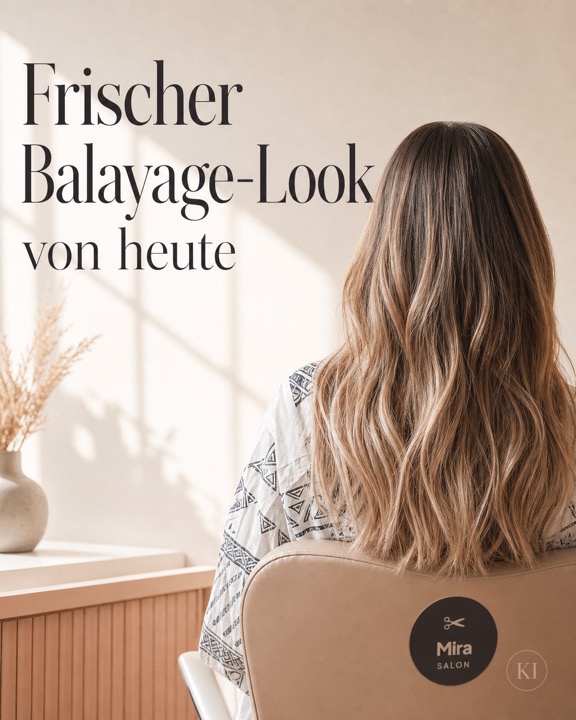 Frischer Balayage-Look von heute – Instagram-Beitrag Friseur