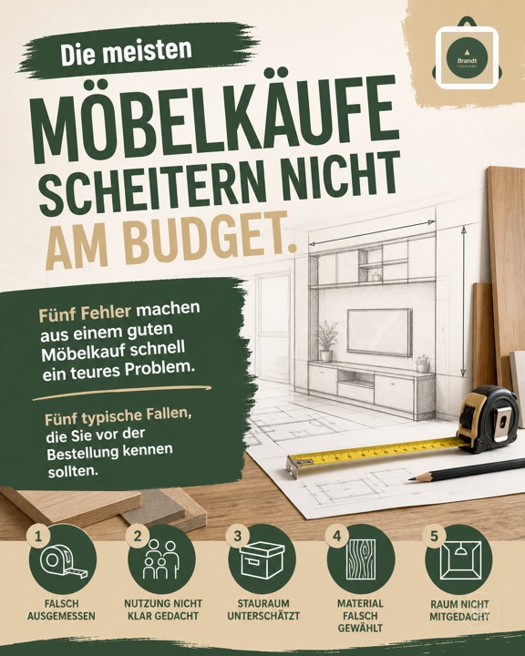 Fünf Fehler beim Möbelkauf – Instagram-Beitrag Handwerk