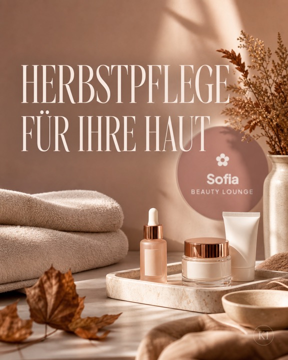 Herbstpflege für Ihre Haut – Instagram-Beitrag Kosmetikstudio