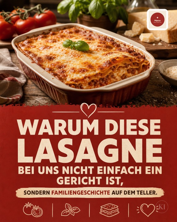 Die Geschichte unserer Nonna-Lasagne – Instagram-Beitrag Restaurant
