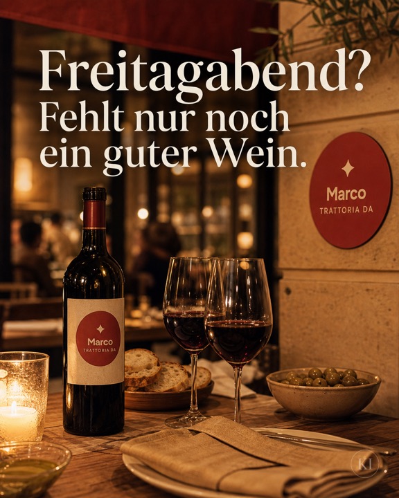 Weinabend am Freitag in Hamburg – Instagram-Beitrag Restaurant