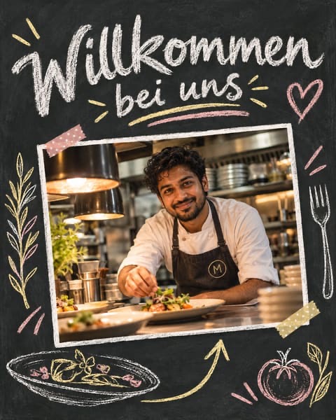 Instagram-Look Kreide & Tafel